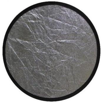 Cablematic - Panel reflector plateado y negro de 180x120cm