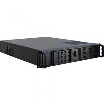 Inter-Tech IPC 2U-2098-SL Estante Negro - Caja de Ordenador