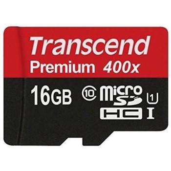Transcend TS16GUSDU1P UHS-I Premium micro SDHC 16 GB Class 10 Tarjeta de memoria