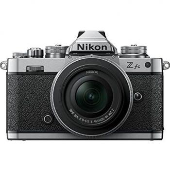 Nikon Z fc Mirrorless Digital Camera with 16-50mm Lens and Accessories Kit (Silver), 20.9MP, APS-C CMOS Sensor, UHD 4K Video Recording, Incluye Tarjeta SD de 64