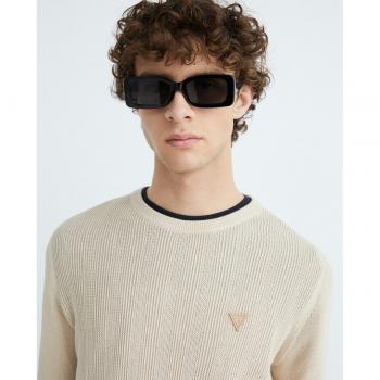 Jersey Guess Bud crema de punto fino para hombre