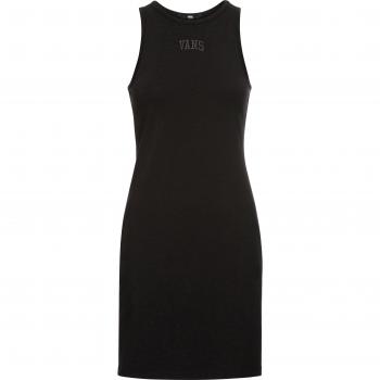 Vestido Varsity Sin Mangas Negro para Mujer - Vans - Casual, Algodón, Talla XS