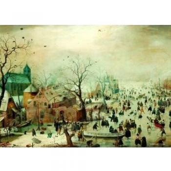 Rompecabezas de 1000 piezas - Paisaje invernal de Hendrick Avercamp