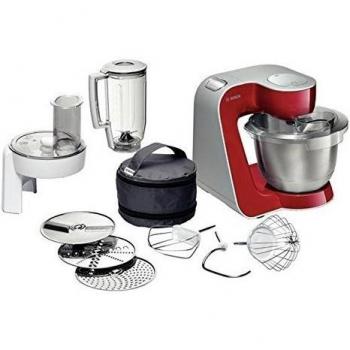 Bosch Styline Colour MUM5 - Robot de cocina, 900 W, color rojo profundo