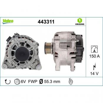 Alternador Valeo 443311 de alta eficiencia y rendimiento