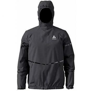Odlo Zeroeight Pro - Chaqueta Softshell para Hombre, Unzutreffend, Chaqueta de Softshell Zeroeight Pro, Hombre, Color Negro - Gris Grafito, tamaño Large