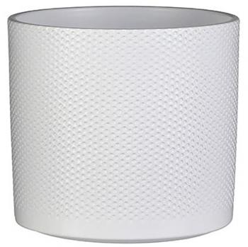 Macetero cerámico blanco ø23x21,5cm