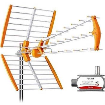 Antena de Tv Tecatel Mandarinefold triple plegable G18dbi LTE y UHF
