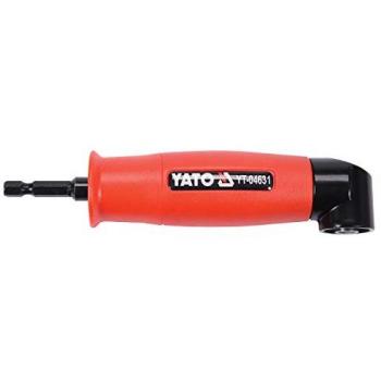 Adaptador angular Yato 155mm 1/4 Portapuntas YATO YT-04631, color negro