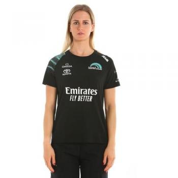 Camiseta de Manga Corta Etnz Deck para Mujer Negra