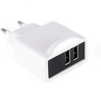 Approx APPUSBWALL21W - Cargador USB de Pared, Color Blanco