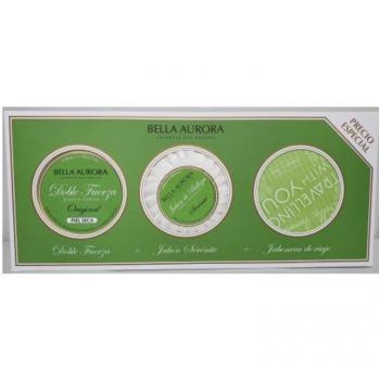 Bella Aurora Pack Doble Fuerza Crema Anti-Manchas Piel Seca + Jabón Sérénité Limpiador + Jabonera de Viaje
