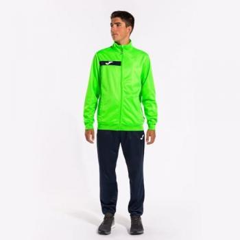Joma Columbus Men's Fluorescent Green and Navy Tracksuit