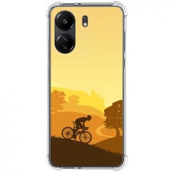 Funda Silicona Antigolpes Diseño Ciclista para Xiaomi Poco C65
