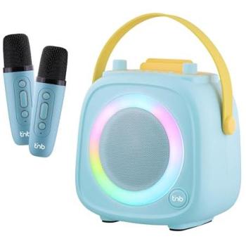 Altavoz Karaoke Bluetooth TnB 10W con 2 micrófonos, efectos de luz RGB y duración de batería de 5 horas