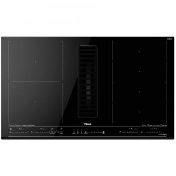 Teka AFF 87601 MST Placa de Inducción Flex con Campana Integrada | 80cm | Negro | 6 Zonas de Cocción | Función HobToHood y Funciones Directas | Zona Flexible