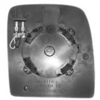Cristal de espejo retrovisor exterior Van Wezel 0943838 - Cristal espejo Hagus 0943838