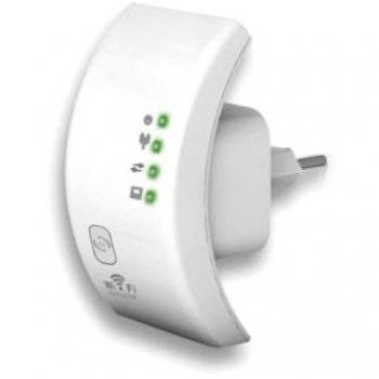 Repetidor Inalámbrico 300N (Extensor de Rango) con WPS y Conexión a Pared