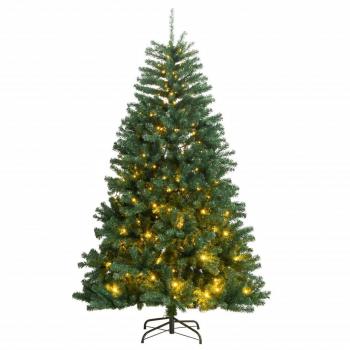Artificial Hinged Christmas Tree with 300 LED Lights - 240 cm (94.5)