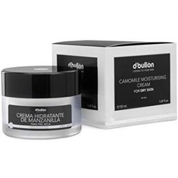 D'Bullón Crema facial Hidratante de Manzanilla, Piel Seca. Hidratación profunda-50ml
