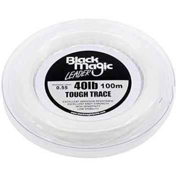 Blackmagic Tough Trace Líder-40lb, Hombre, Blanco, Talla única