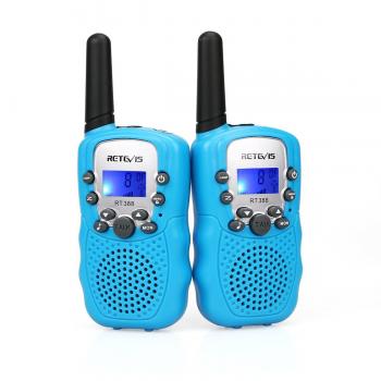 Retevis RT388 Walkie Talkie Niños,Juguetes de Largo Alcance de 3 a 12 Años,Linterna LCD de 8 Canales, Regalos para Camping, Aventura, Senderismo