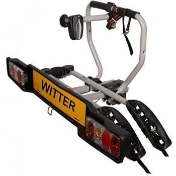Portabicicletas Atornillable ZX202EU para 2 Bicicletas con Carga de 34 kg y Panel Luminoso de 13 Pines