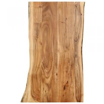Solid Acacia Wood Table Top 100x(50-60)x2.5 cm