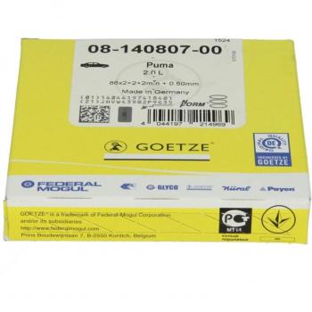 Juego de aros de pistón GOETZE ENGINE 08-140807-00