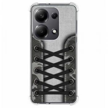 Funda Antigolpes de Silicona para Xiaomi Poco M6 Pro 4G con Diseño de Zapatillas y 16 Dibujos