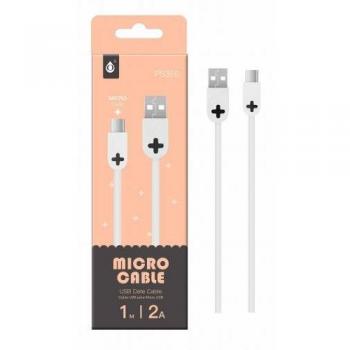 One Plus 1 m Micro Cable USB para Smartphones – Blanco