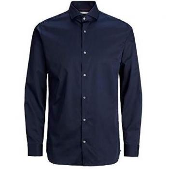 Jack & Jones Jprcomfort Shirt L/s Noos Camisa, Azul