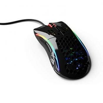 Ratón para juegos Glorious Model D- USB óptico 12000 DPI negro brillante