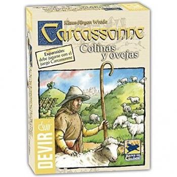 Devir - Carcassonne Colinas y Ovejas, Juego de Tablero