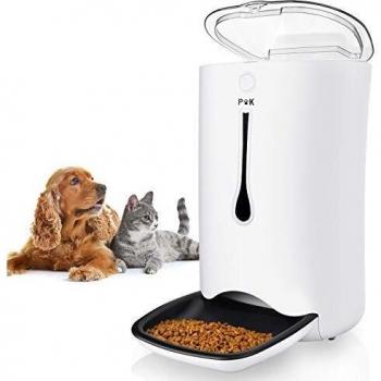 PUPPY KITTY 7L Comedero Automático para Perros y Gatos, Alimentador automático con Temporizador con hasta 4 Comidas al día, Pantalla LCD y función de grabación de Sonido