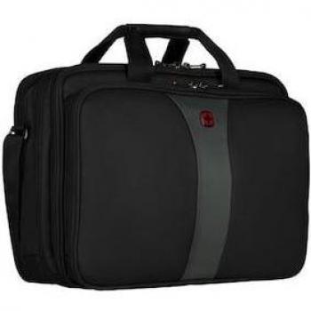 Wenger Legacy 17 Triple Gusset Laptop Case up to 43.9 cm (17) Notebook Briefcase Black, Gray