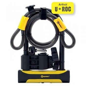 Antivol U Roc Auvray 180x245mm con Cable de Seguridad 1m Ø12mm