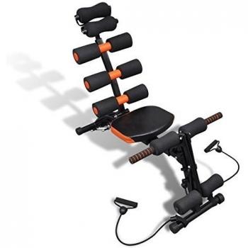 vidaXL Maquina abdominal ajustable en forma de L