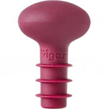 VIGAR Maid Tapón de Botella, Silicona, Granate, Dimensiones: 4 X 4 X 5.8 Cm