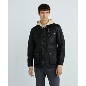 Barbour International Duke Men's Wax Jacket - Black - Size Small