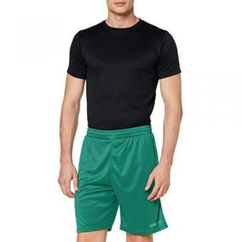 uhlsport Center Basic Shorts Without Slip Shorts De Juego, Hombre, Fir Verde/Verde Fluor, 152