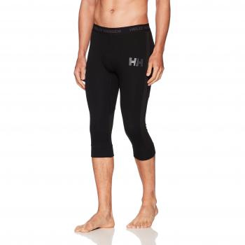 Helly Hansen HH LIFA Merino Hybrid 3/4 Boot Pantalones Deportivos, Hombre, Negro, WNA