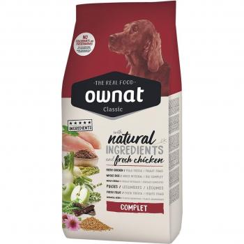 Ownat Classic Complet Pienso para Perros Adultos con Pollo, Disponible en Sacos de 4 kg, 12 kg y 20 kg