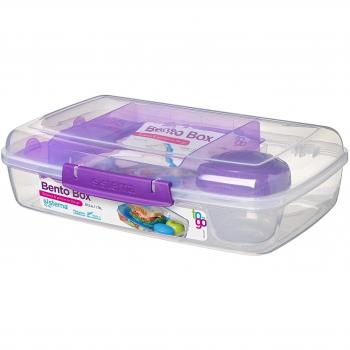 Sistema Bento Box To Go Lunch Box With Fruit Yogurt Pot 1.76 Litre