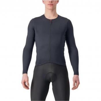 Maillot Castelli Fly Black Jersey Manga Larga Talla XL