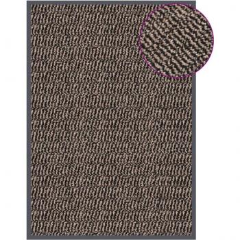 Felpudo de Nudo Rectangular Antideslizante 40x60 cm para Entrada, Porche o Vestidor - Color Marrón Oscuro, Antracita, Azul y Negro