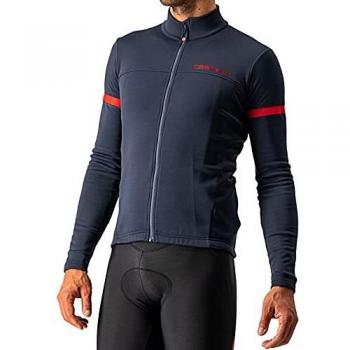 Castelli Fondo 2 FZ Long Sleeve Jersey Blue, Size XL