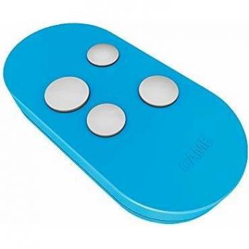 Emisor de 4 canales de doble frecuencia Rolling Code azul - Came TOPD4RBS