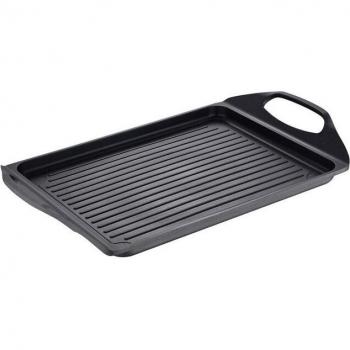 Plancha de Cocina San Ignacio Compact 34 x 26 cm Negro Acero Inoxidable Aluminio