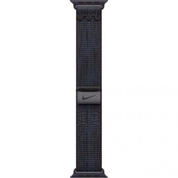 Correa Apple Watch Nike Sport Loop 40mm Negra/Azul (Nylon, Talla Única)